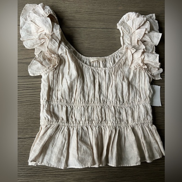 ULLA JOHNSON PALOMA TOP - SAND SZ 8 285$ - Picture 8 of 10